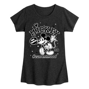 Girls' - Disney - Mickey Mouse Fitted Short Sleeve Graphic T-Shirt - 1 of 4