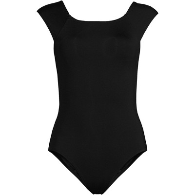 Lands' End Women's Plus Size DDD-Cup SlenderSuit Carmela Tummy Control  Chlorine Resistant One Piece Swimsuit - 18w - Blackberry