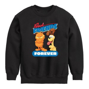 Boys' - Garfield - Best Friends Forever Graphic Long Sleeve Fleece Sweatshirt - 1 of 4