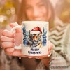 Tiger with Santa Hat Mug, Winter Forest Christmas Gift (Non-Custom Only)| OrnamentallyYou - image 3 of 4