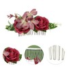Unique Bargains Women's Styling Simulated Flowers Side Comb 1 Pc - 3 of 4