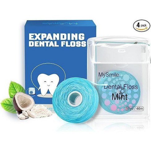 Mysmile Woven Dental Floss With Coconut Oil, Effective Plaque Removal ...