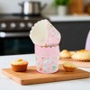 Unique Bargains Disposable Baking Cups Wood Pulp Paper PE Coating Blue Pink Purple 2.76"x2.17" 50 Pcs - 2 of 4