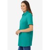Woman Within Plus Size Perfect Short-Sleeve Polo Shirt - 4 of 4