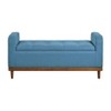 CAVINAS Mid-Century Lift-Open Top Ottoman Bench with Internal Storage,Upholstered Storage Bench for Living Room - 3 of 4