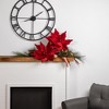 Northlight 24" Glittered Red Poinsettia Christmas Stem Spray - 3 of 4