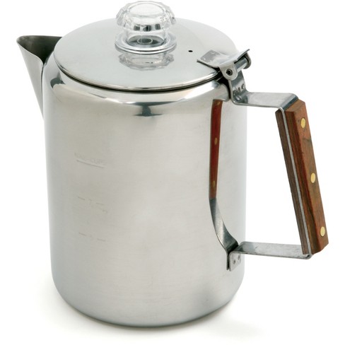 Stansport Enamel Percolator Coffee Pot 8 Cup - White : Target