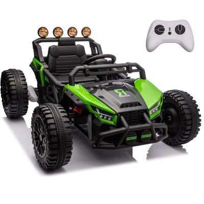 24V Ride-On UTV for Kids, Kids Ride on Car with Remote Control, Big Wheels, LED Lights, MP3, Single Seat Electric Car Toy for Boys & Girls