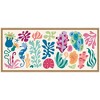 Kate and Laurel Sylvie Fun Colorful Coral Reef Framed Canvas by Rachel Lee - 2 of 4