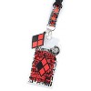 DC Comics Harley Quinn Diamond Pattern and Quotes Lanyard ID Badge Holder - 2 of 4