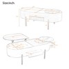 47.2'' Lift Top Coffee Table, Center Table with Hidden Storage Compartment,Cocktail Table with 360 Degree Rotating Tray for Living Room Office - 3 of 4