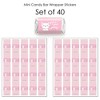 Big Dot of Happiness Purr-fect Kitty Cat - Mini Candy Bar Wrapper Stickers - Kitten Meow Baby Shower or Birthday Party Small Favors - 40 Count - 3 of 4
