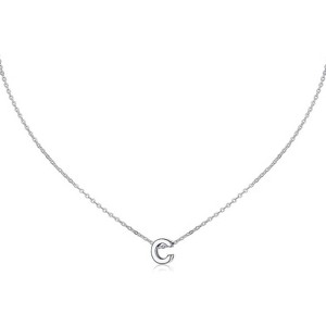 Small Initial Necklace for Women, Stainless Steel Tiny Letter Personalized Pendant - 1 of 4