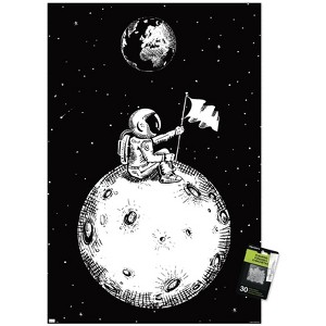 Trends International Lonely Spaceman Looks To Earth Unframed Wall Poster Prints - 1 of 4
