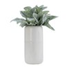 Sagebrook Home Ceramic Vase Contemporary Grooved Design Decorative Table Accent - 3 of 4