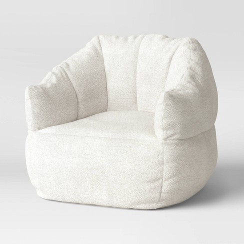Valentine's Day Gift, Adult Bean Bag Chair, Natural Linen Beanbag