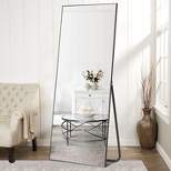 Kacee 71"x28" Full Length Mirror with Standing Holder Aluminum Alloy Frame Floor Mirror  (with Stand) - The Pop Home