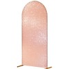 7.2/6.6/6 ft Sequin Wedding Arch Cover Spandex White Arch Backdrop Stand Cover for Party,Birthday, Baby Shower,Ceremony Banquet Decor (No Arch Stand) - 2 of 4