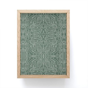 Marta Barragan Camarasa Abstract pattern linear stroke Framed Mini Art Print 4" (H) x 3" (W) x 1" (D) - Society6 - 1 of 3