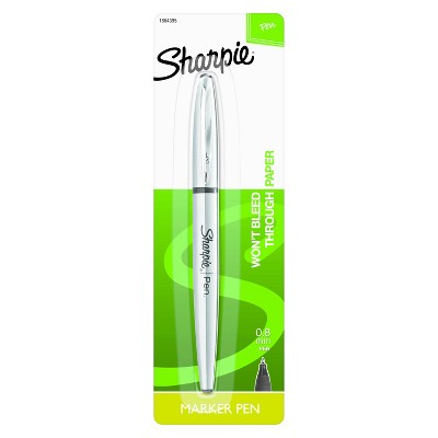 Sharpie 1ct Black Stainless barrel Felt tip Marker Pen