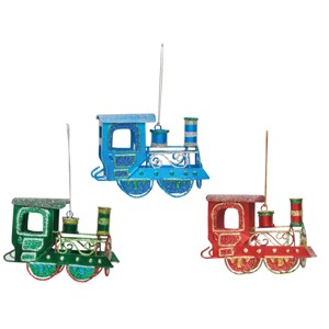 Gallerie II Train Ornaments, Set of 3 - 1 of 1