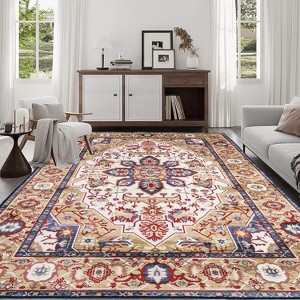 GDFStudio Blair Bohemian Faux Cashmere Area Rug - 1 of 4