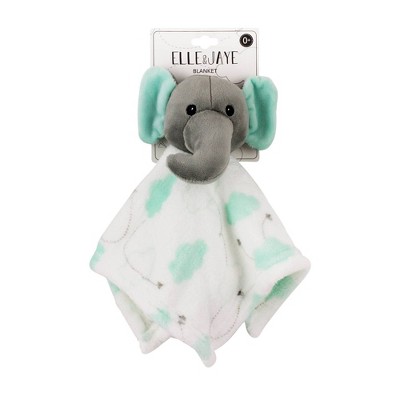 Elle & Jaye Security Blanket Mint Cloud Elephant Lovey