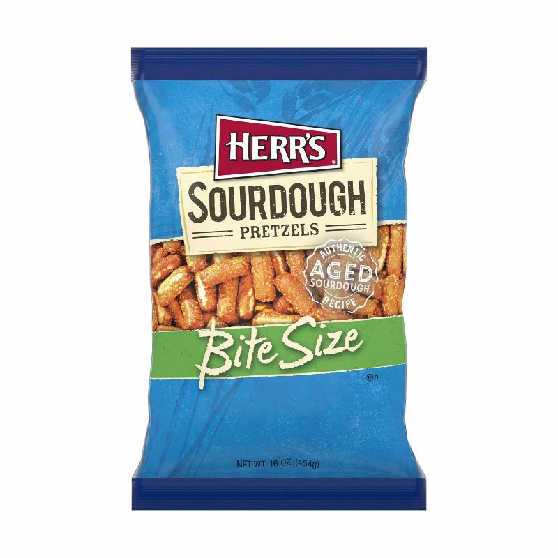 Herr's Sourdough Bite Size Hard Pretzels - 16oz, 1 of 6