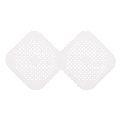 Unique Bargains Square Anti-Slip Bathroom with Suction Cup Drain Protector