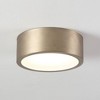 Globe Electric LED Matte Brass Flush Mount with Frosted Glass Shade: ETL Listed, Integrated Bulb, Modern Design - 2 of 4