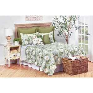 C&F Home Magnolia Garden Cotton Quilt Set  - Reversible and Machine Washable - 1 of 4