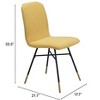Zuo Var Dining Chair (Set of 2) Yellow - 3 of 3