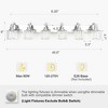 Whizmax LED Modern Crystal Bathroom Vanity Lights Over Mirror, Chrome Bathroom Light Fixtures Wall Light, 6-Light - 3 of 4