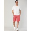 Lars Amadeus Men's Solid Flat Front Walk Chino Summer Shorts - 4 of 4