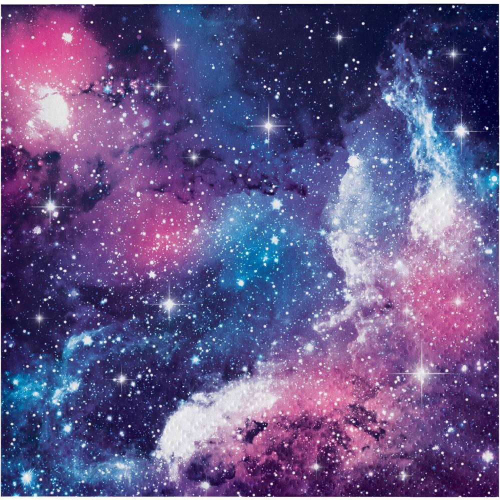 Creative Converting 48ct Galaxy Print Disposable Beverage Napkins