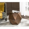 Astrid Faceted Side Table - FOX3224A - Copper - Safavieh Couture - 2 of 4