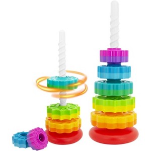 Spinning Stacking Toy, Premium Educational Learning and Sensory Toy for Babies and Toddlers - 1 of 4
