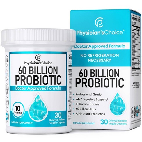 Physician's Choice 60 Billion Probiotic With Prebiotic Capsules - 30ct ...