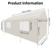 10x20 FT Outdoor Carport, Heavy Duty Car Canopy With Roll-up Door and Sidewalls, Portable Garage Party Tent Boat Shelter for Car Truck SUV Boat - 2 of 4