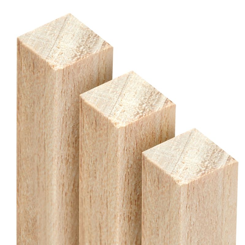 Bright Creations 25 Pack Wooden Dowels for Crafting, Long Square Unfinished Wood Sticks for Crafts, 1/4 x 12 Inch, 5 of 7