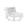 MYINDA 6 Piece Modular Sofa Set, U-Shape Living Room Furniture with 2 Ottoman Stools, Pink - 2 of 4