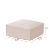 CAVINAS 40.7"W High Density Foam Ottoman Module for Sectional Sofa,Ultra Plush Corduroy Fabric Cloud Sleeper Sofa for Living Room,Frameless - 3 of 4