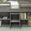 Max & Lily Solid Wood Modern Farmhouse Low Loft Bed, Twin Bed Frame for Kids with 2 Bookcases - 4 of 4