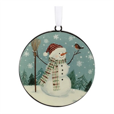 Snowman Disc Ornament (2 Sided)