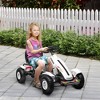 Aosom Kids Pedal Go Kart, Outdoor Ride on Toys with Adjustable Seat, Handbrake, 4 Non-Slip Rubber Wheels for Boys & Girls Aged 5-12 Years Old - 3 of 4