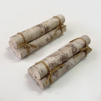 6ct Faux Birch Logs - Bullseye's Playground™