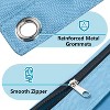 Paaaawaters Pencil Pouch for 3 Ring Binder, Large Pencil Case Pouch with 3 Reinforced Grommets, Pen Bag, Clear Window Pencil Case - 4 of 4