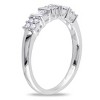 Everly Jewelry – 10K White Gold 1/4 TGW Round and Parallel Baguette Diamonds Fashion Ring - 4 of 4