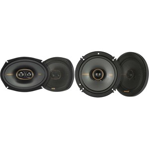 Kicker 51KSC69304 KS-Series 6x9" 3-way Speakers with 1" and .75" tweeters w/ 51KSC6504 6.5" Coaxial Bundle - 1 of 4