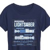 Women's - Star Wars - Luke Saber Schematic Short Sleeve Graphic T-Shirt - 2 of 4
